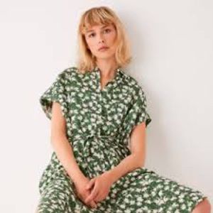 Frank and Oak Commuter Dress Persimmon size L